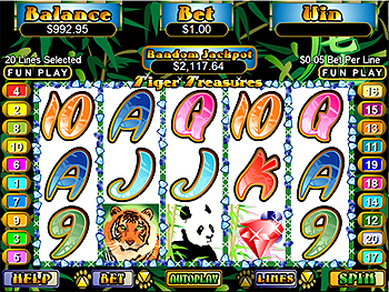 Tiger Treasures Slot Machine